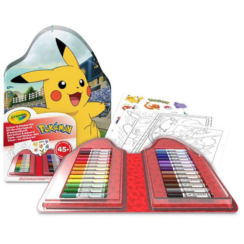 Malset mit Filzstiften und Stickern 47-tlg. – Pokémon 4+