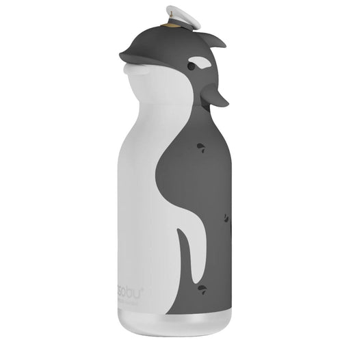 Thermosflasche mit Strohhalm von Bestie – Wal, 460 ml