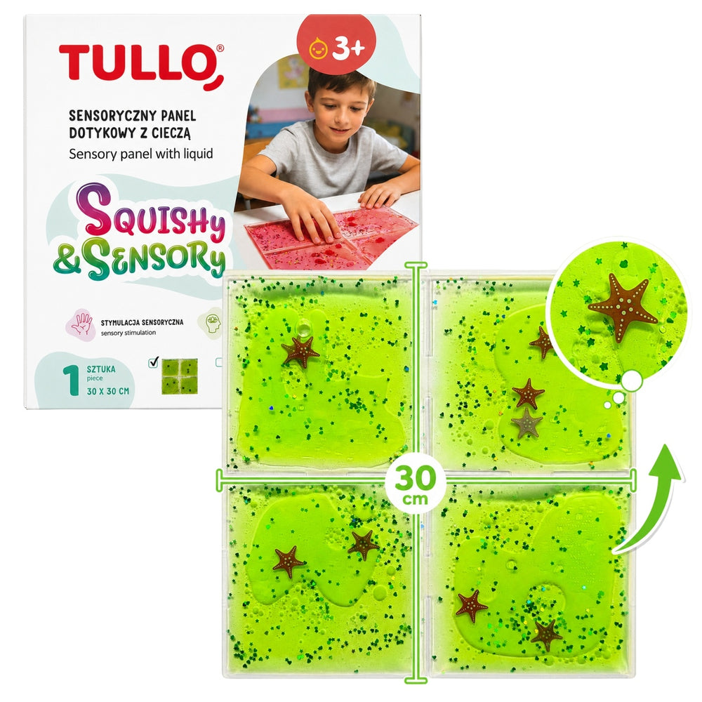 Sensorik-Knetspielzeug - Squishy Sensorik-Panel mit Flüssigkeit - Grün