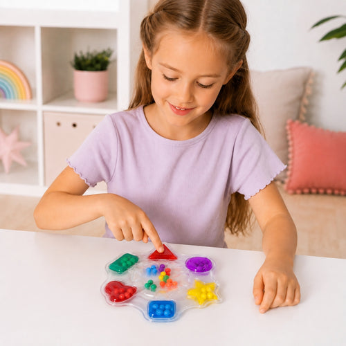 Sensorik-Knetspielzeug - Tullo Squishy Farbsortierer mit Gel