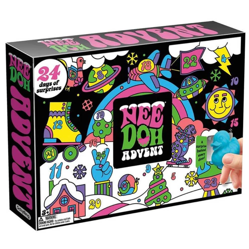 Adventskalender - NeeDoh - Set mit 24 bunten Knautschbällen