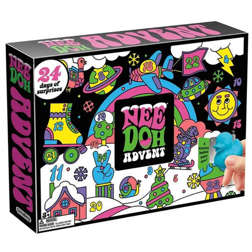 Adventskalender - NeeDoh - Set mit 24 bunten Knautschbällen