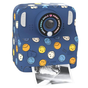 Kinderkamera mit Sofortdruck MOB PixiPrint Smiley World in Blau