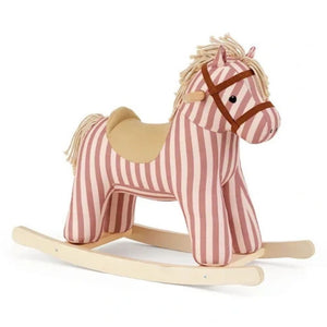 Schaukelpferd Mila von Kid's Concept mit rosa Streifen