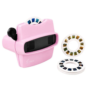 Retro 3D-Betrachter mit räumlichem Bildeffekt - Rosa