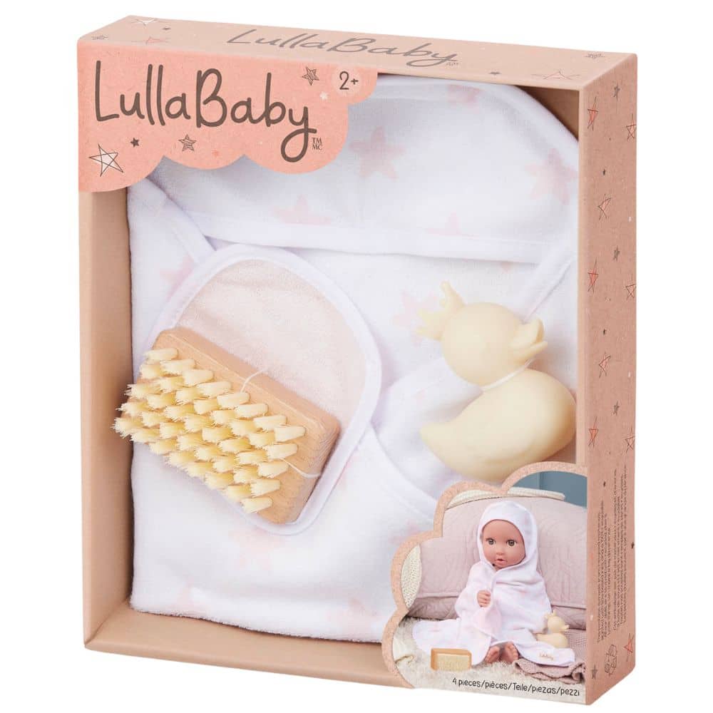Badeset für Puppen mit Handtuch und Zubehör
