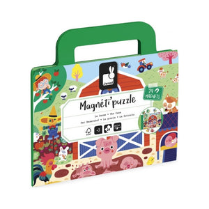 Janod Magnetpuzzle Magneti'Puzzles Bauernhof