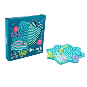 Miniland Flexihetti Stern - Sensorik-Puzzle aus Silikon mit bunten Legeteilen