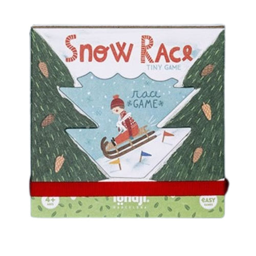 Londji Snow Race - Mini-Reisespiel in der Schachtel, Vorderseite