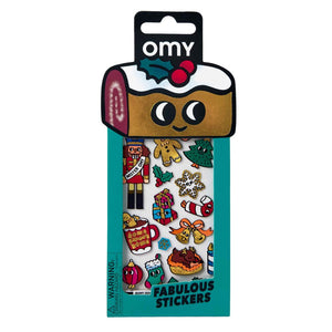 Vinyl-Sticker Iconic Christmas von OMY in der Verpackung