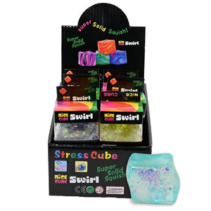 Robetoy sensorisches Knautschspielzeug Glitzerwürfel - Produktbild