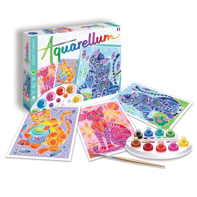 Aquarellum Malset – Katzen