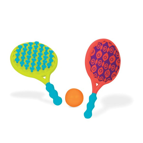 Set mit doppelseitigen Schlägern und Ball – Beach Boppers - Tublu.de