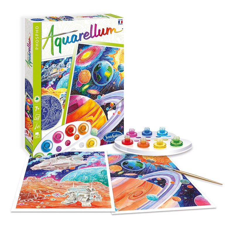 Aquarellum Malset Kosmos – Leuchtende Sterne in der Dunkelheit