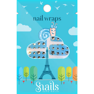 Nagellack zum Aufkleben Nail Wraps - Blue Stars