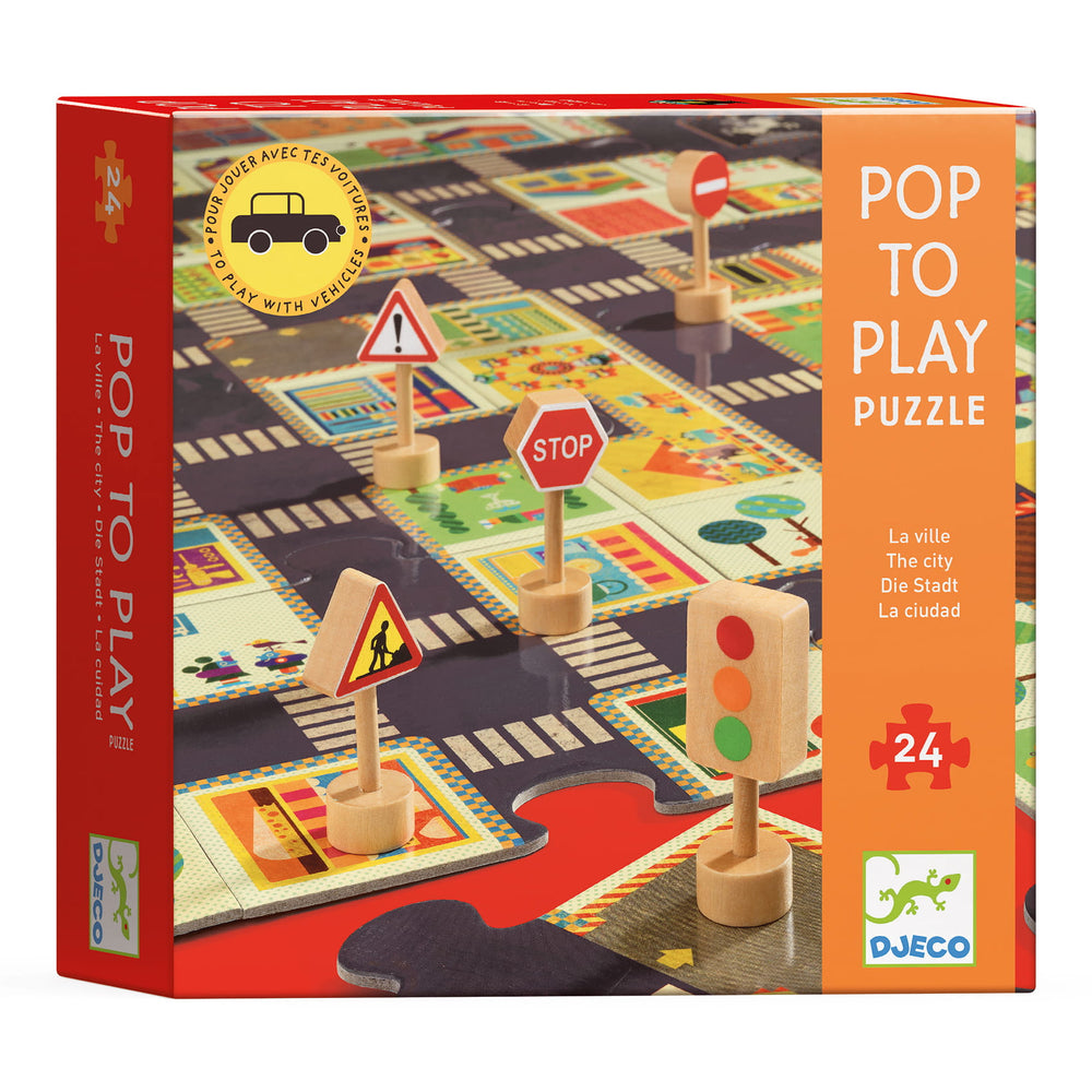 Riesenpuzzle  – Straße mit Verkehrszeichen - Tublu.de