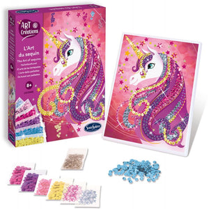 Bilder mit Pailletten – Einhorn