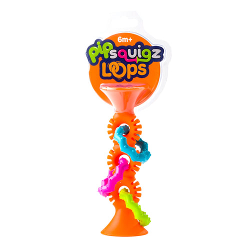 Rassel Saugnapf Pip Squigz Loops – Bobo Orange - Tublu.de