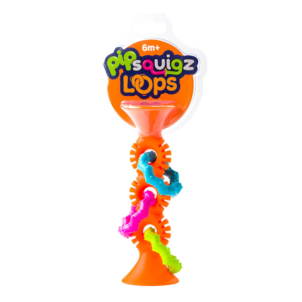 Rassel Saugnapf Pip Squigz Loops – Bobo Orange
