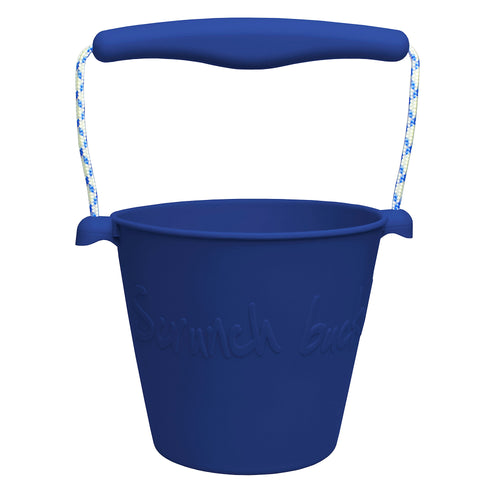 Zusammenklappbarer Eimer für Wasser und Sand – Marineblau - Tublu.de