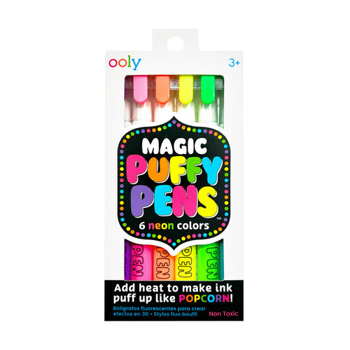 Magic Puffy 3D Marker Set – Neonfarben