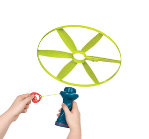 Fliegender Propeller - Scheibe mit farbigem Licht