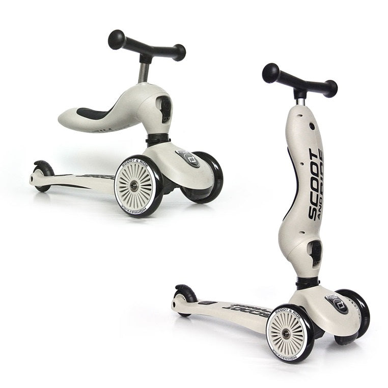 Roller und Fahrrad 2in1 Highwaykick  1-5 Jahre - Ash - Tublu.de