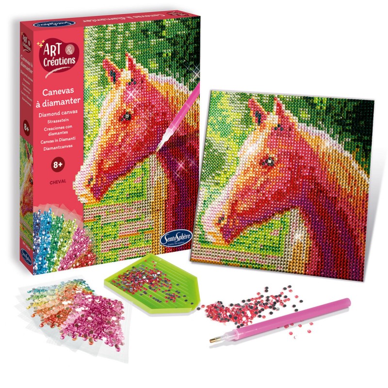 Kreatives Set mit Diamanten – Pferd