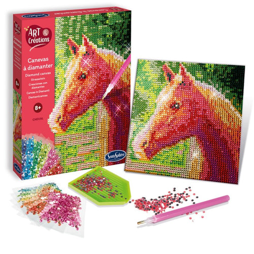 Kreatives Set mit Diamanten – Pferd