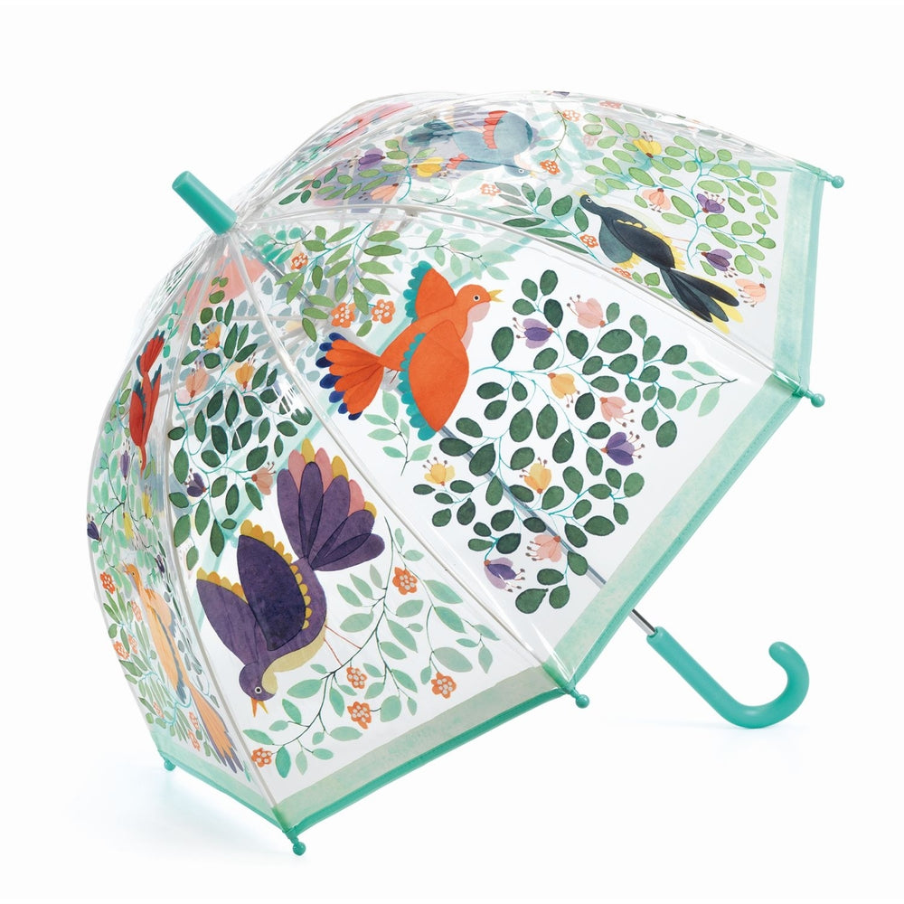 Regenschirm  - Vögel und Blumen - Tublu.de