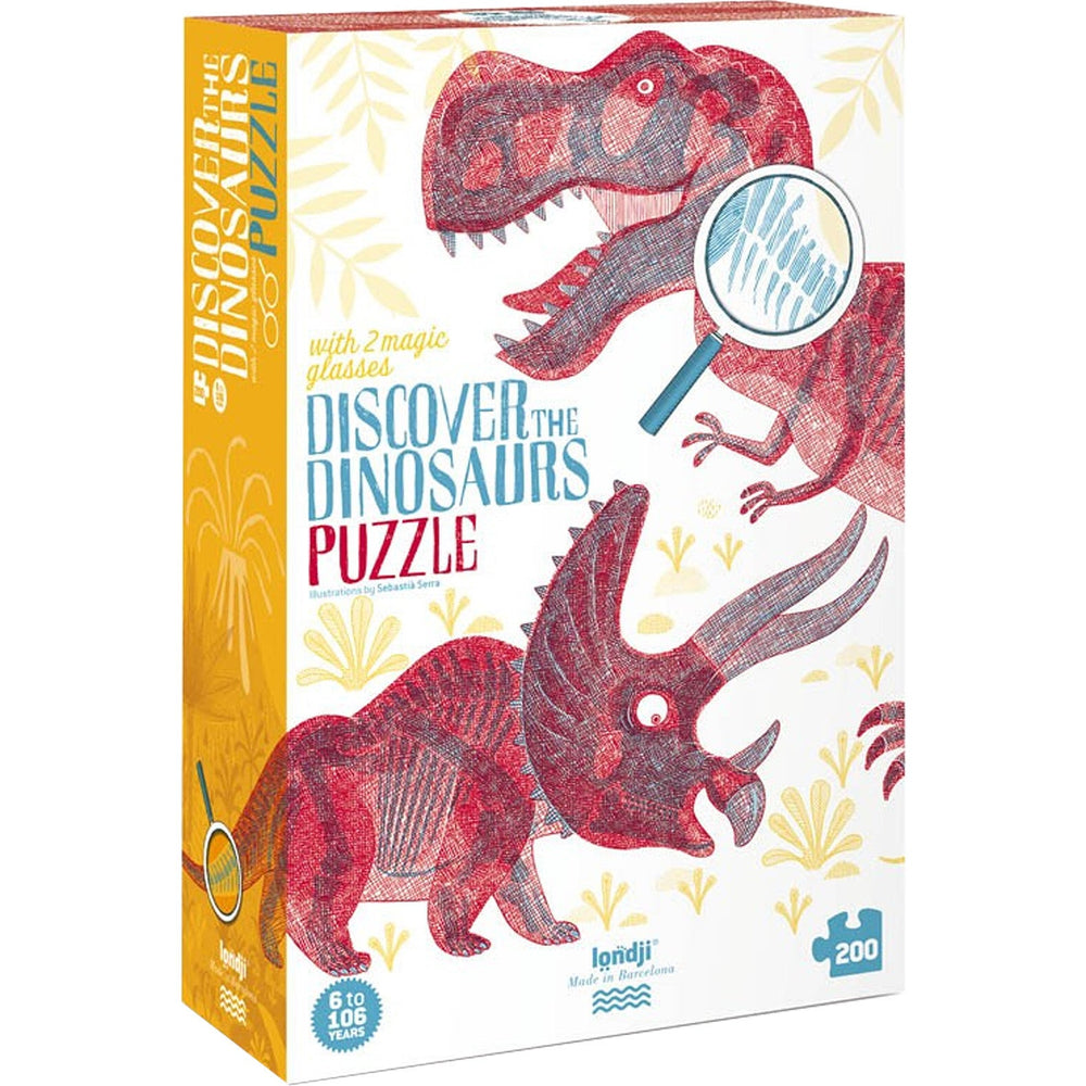 Lernpuzzle mit Spiel – Entdecke die Welt der Dinosaurier