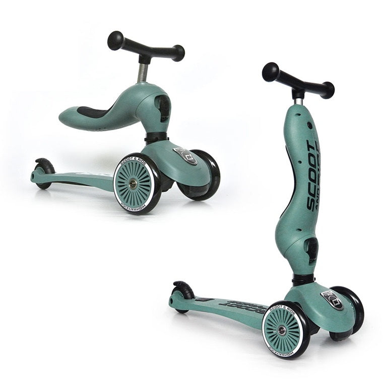 Roller und Fahrrad 2in1 Highwaykick  1-5 Jahre - Forest - Tublu.de