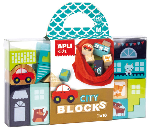 Holzklötze mit Beutel – Stadt - Tublu.de