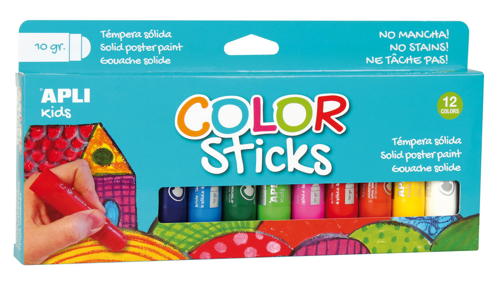 Farben in Stiftform – 12 Farben