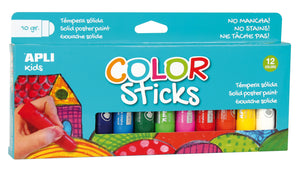 Farben in Stiftform – 12 Farben