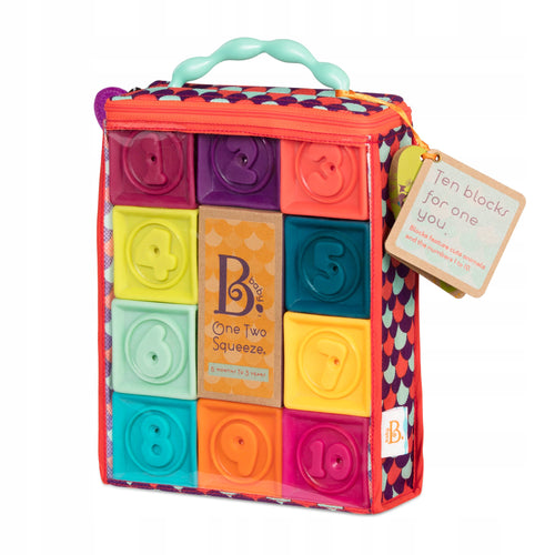 Weiche Bausteine, kleines Set OneTwoSqueeze - B.Baby - Tublu.de