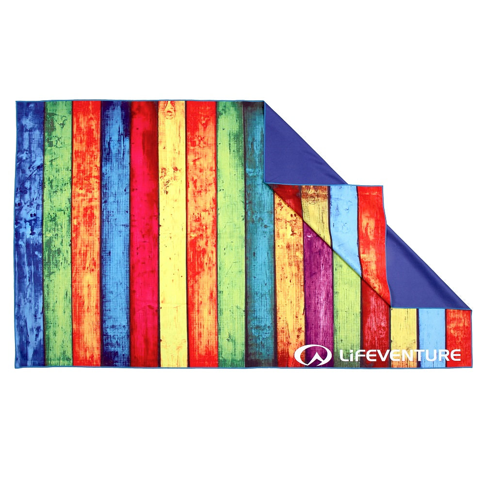 Schnelltrocknendes Handtuch SoftFibre – Striped Planks 150 x 90 cm