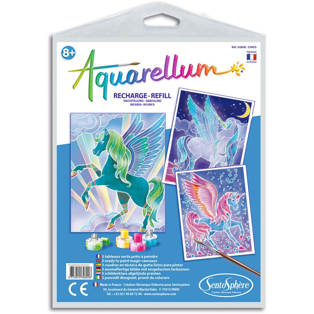 Aquarellum Set – „Pegasus” Malvorlagen