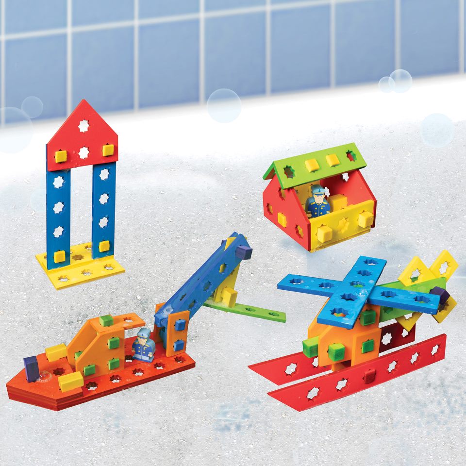 Badespielzeug – Bauklötze-Set, 56 Teile