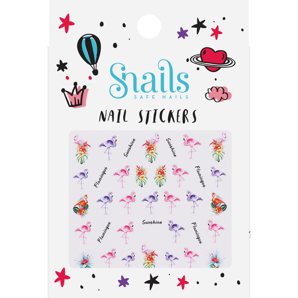 Nagelsticker Kinder - Flamingos