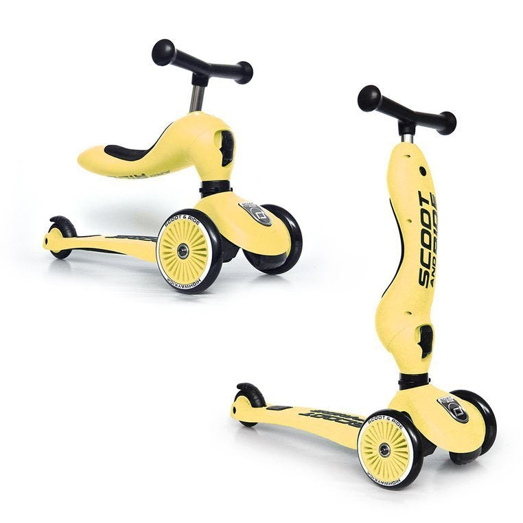 Laufrad und Fahrrad 2in1 Highwaykick  1-5 Jahre - Lemon - Tublu.de