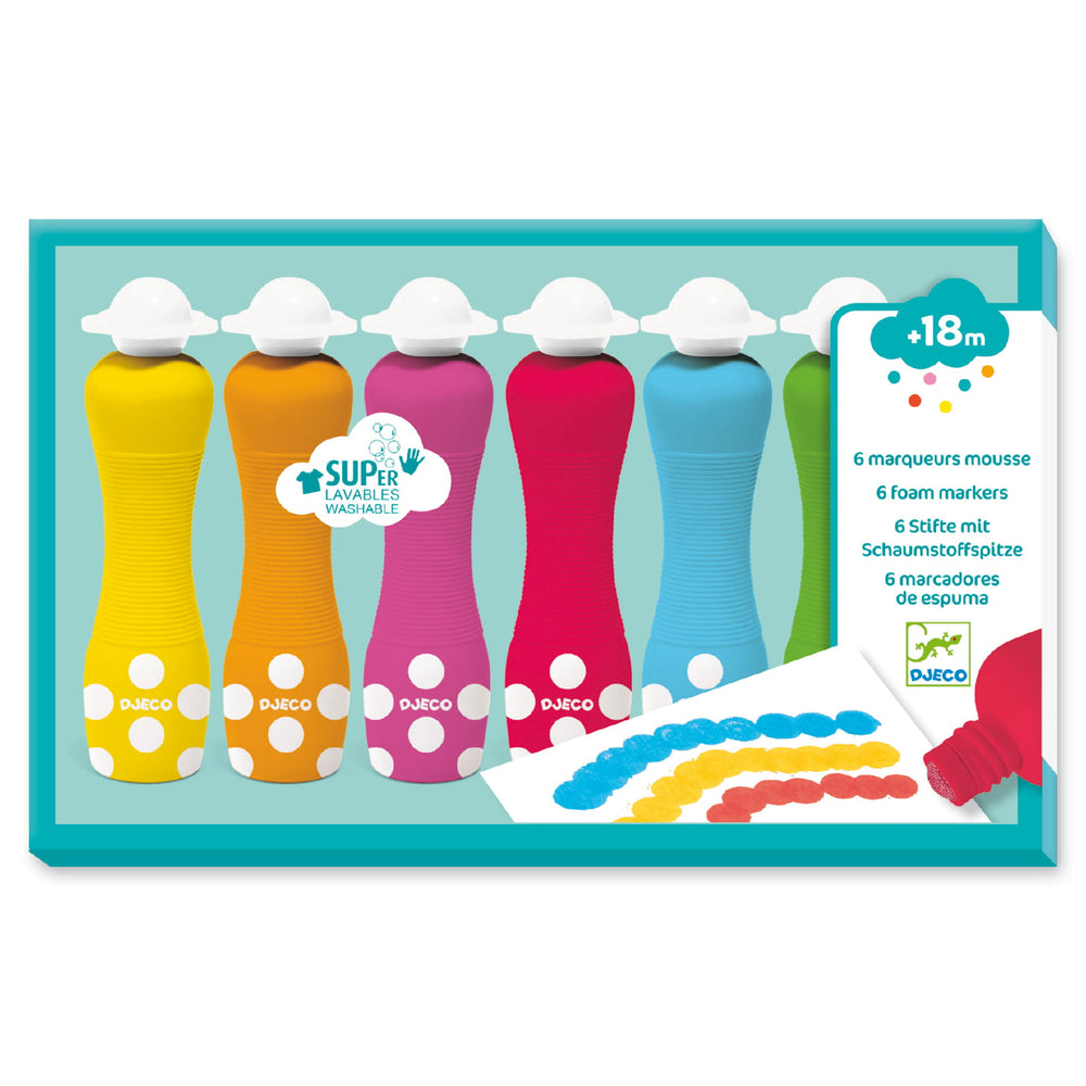 Schaumstoffmarker für Kleinkinder - 6 Farben