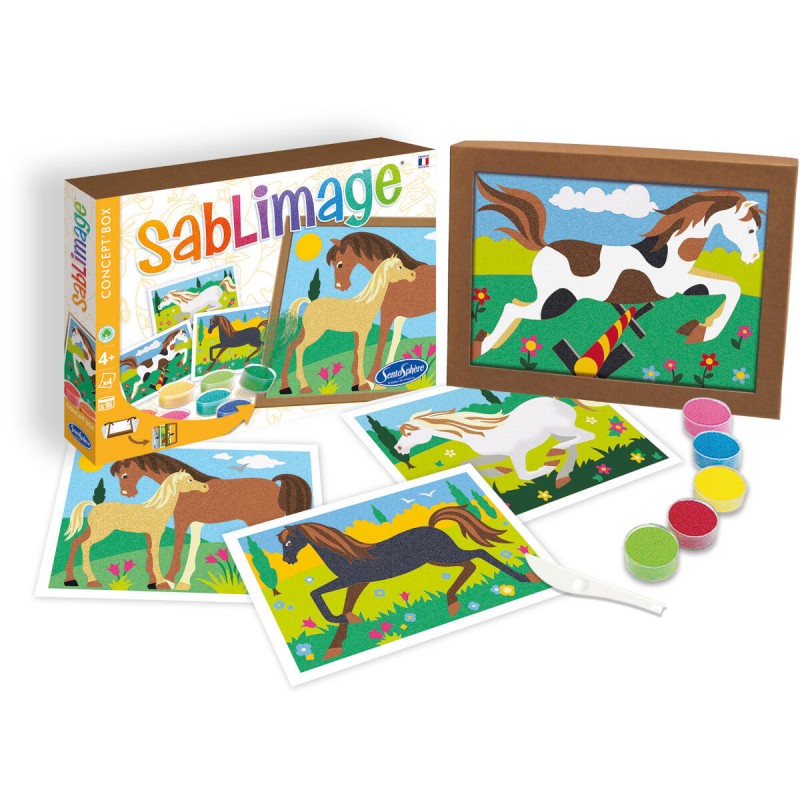 Sandmalerei-Set Sablimage  - Pferde