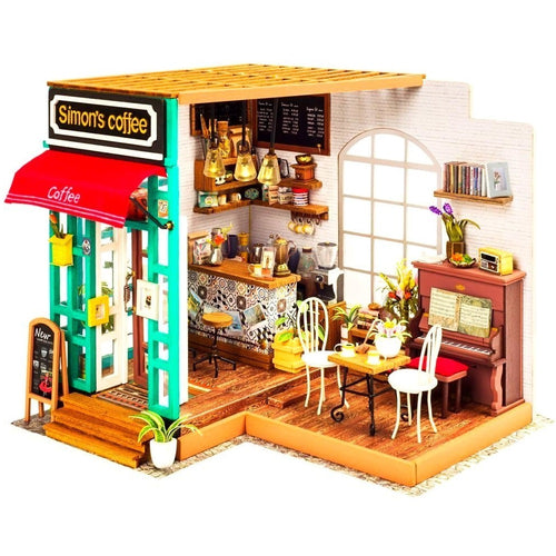 Bemaltes Modell Mini Café