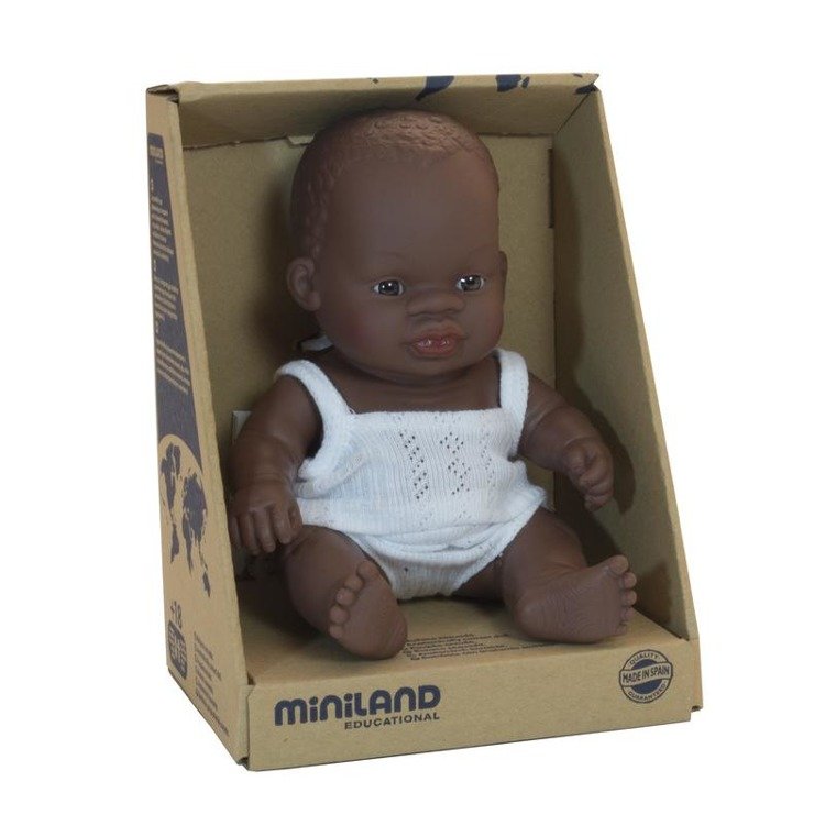 Puppe Mädchen - Afrikanerin 21 cm