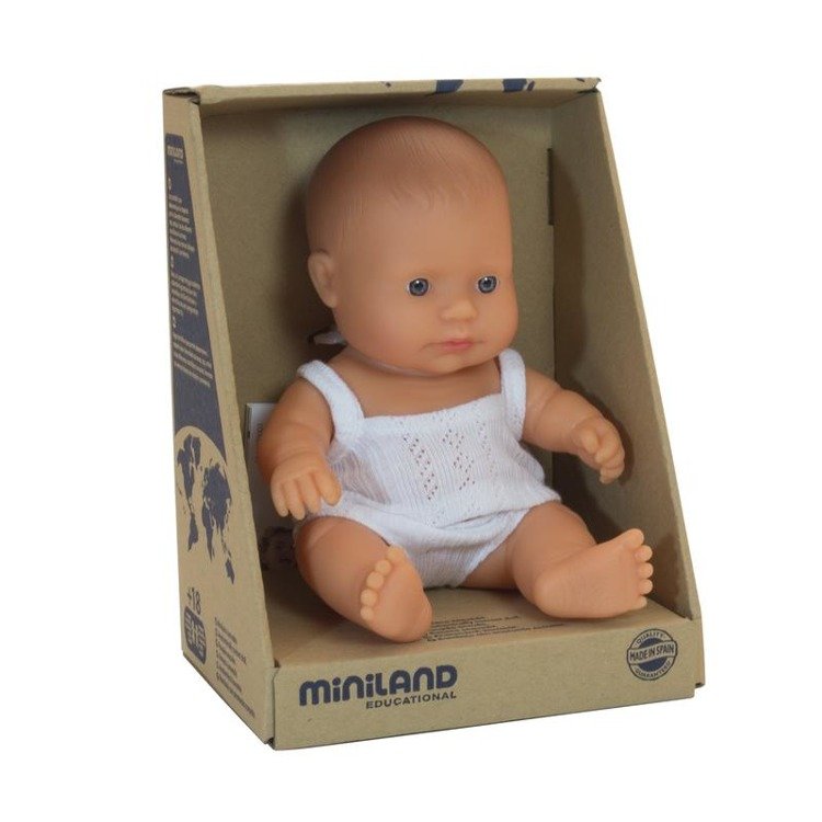 Puppe Mädchen - Europäerin 21 cm