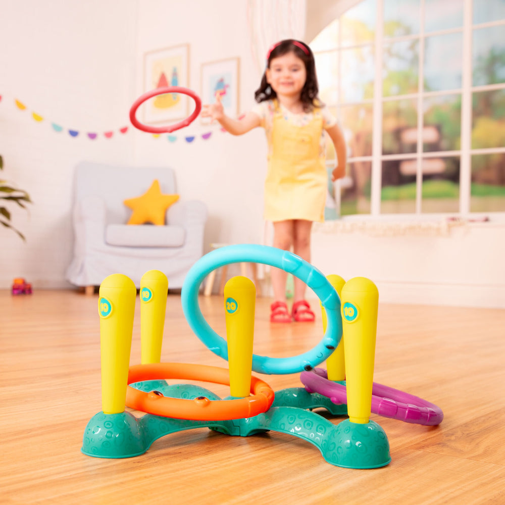 Set zum Werfen von Reifen auf ein Ziel – Sling-a-Ring Toss - Tublu.de