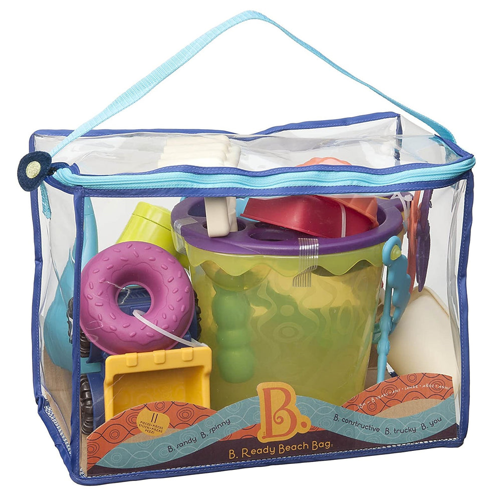 Strandzubehörset in Tasche - blau