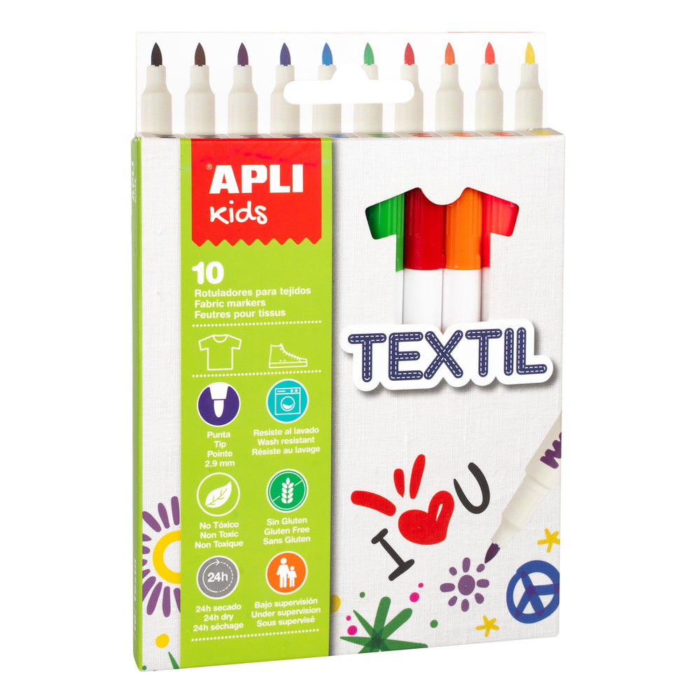 Textilstifte – 10 Farben