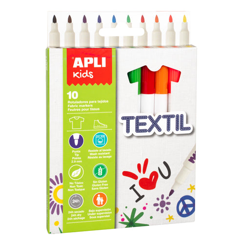 Textilstifte – 10 Farben